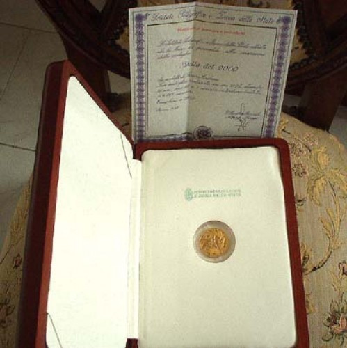 Immagine di Medaglia in oro puro
