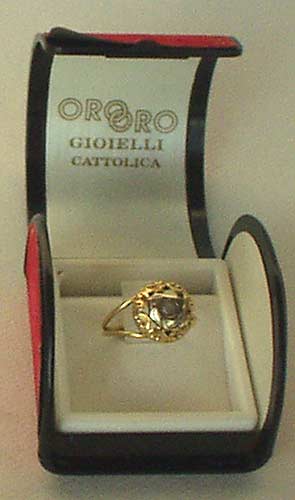 Immagine di ANELLO DONNA oro 18 kt, gr. 2,60 diamante 0,20, anni '60