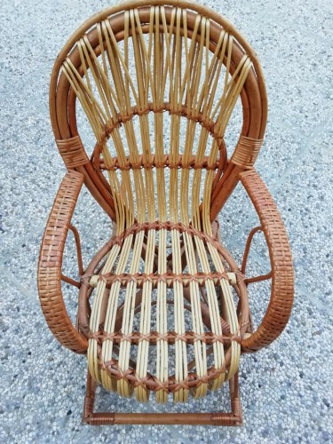 Immagine Sedia a dondolo per bambini in bamboo