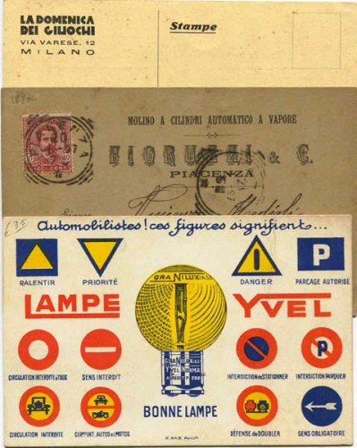 Immagine di Tre cartoline pubblicitarie