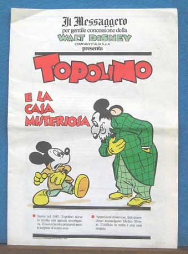 Immagine di “Topolino”, supplemento a “Messaggero” del 24 febbraio 1990 - FUMETTO