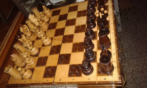 Immagine di Scacchiera in legno