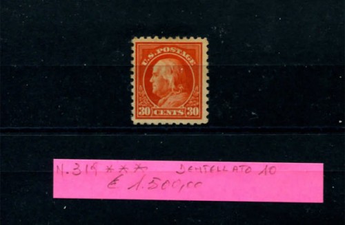 Immagine di FRANCOBOLLO U.S.POSTAGE DENTELLATO 10