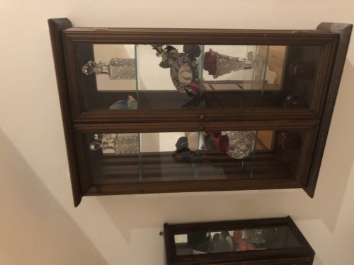 Immagine Due vetrinetta vero legno e vetro fatta a mano
