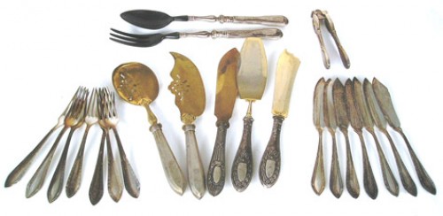 Immagine di Completo argento 800, 22 pezzi - periodo 1953.