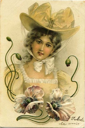 Immagine di Cartolina postale con immagine in rilievo, viaggiata nel 1902