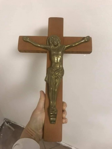 Immagine Croce in legno ed ottone
