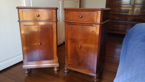 Immagine COPPIA COMODINI FINE'800 INIZIO '900 FINEMENTE RESTAURATI 80X33,5X45
