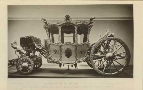 Immagine di CARTOLINA POSTALE carrozza reale esposizione del settecento Venezia 1929