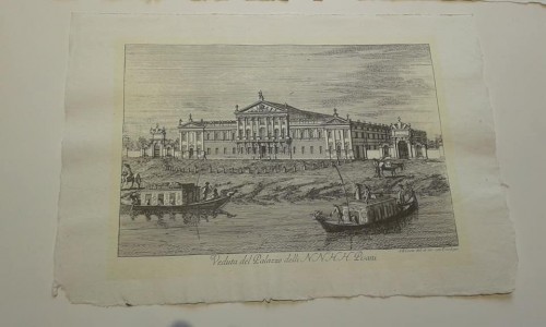 Immagine Stampe antiche con vedute riviera del brenta