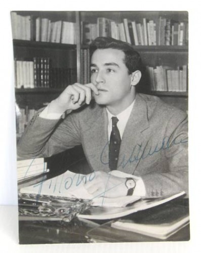 Immagine di Vera fotografia di Vittorio Gassman con autografo, periodo anni ’60