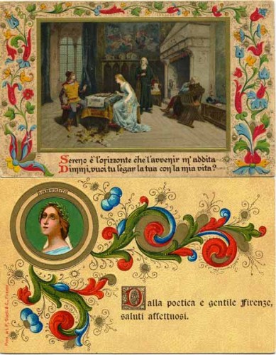Immagine di P. GIUSTI - Dalla poetica e gentile Firenze, un saluto affettuoso + E. SBORGI