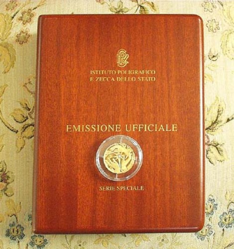 Immagine di Medaglia d' oro 500 Lire Caravelle, certificato di garanzia eco esemplare n° 252 Tiratura n° 499 pezzi.