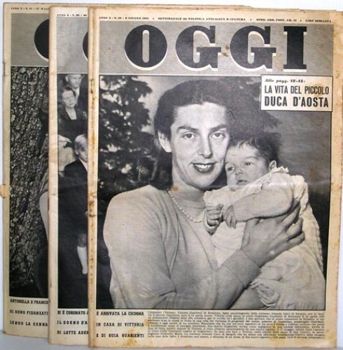 Immagine di SETTIMANALE OGGI n° 20-21-22 Maggio e Giugno1954