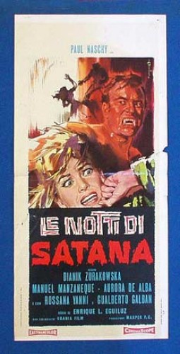 Immagine di Manifesti Cinema - Le Notti Di Satana, con Paul Naschy, prima edizione italiana cm. 33 x 70