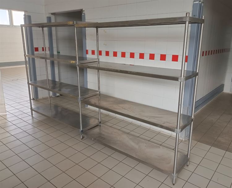 Immagine Scaffale in acciaio inox da 3140 mm