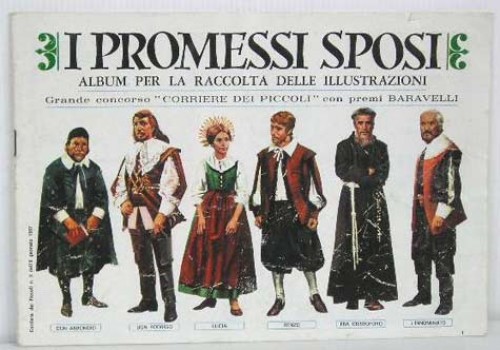Immagine di Album completo per raccolta delle illustrazioni “I promessi sposi”, grande concorso “Corriere dei piccoli”.