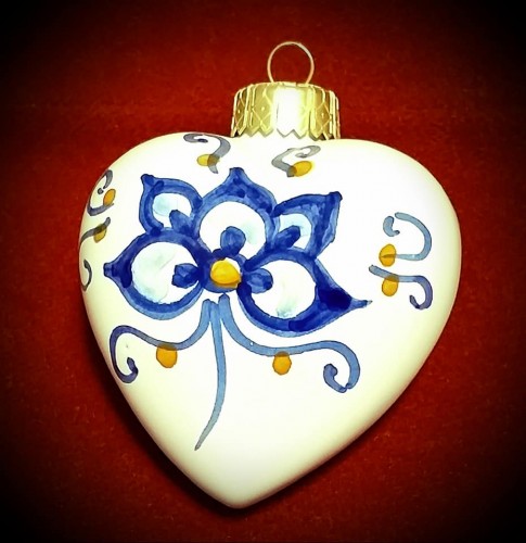Immagine Addobbi natalizi decori tipici ceramica di Faenza. Bellissimi per l'albero, originalissimi come idea regalo.
