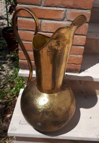 Immagine di ANFORA IN OTTONE PORTA OMBRELLI
