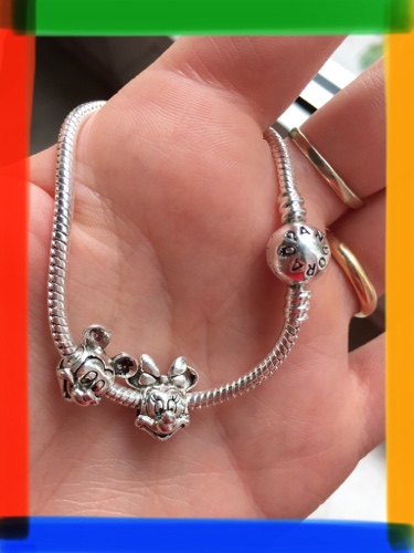 Immagine di Bracciale 925 + 2 ciondoli